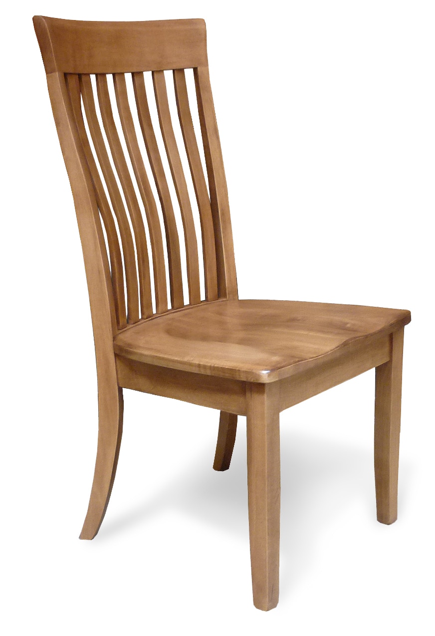 Solid wood slat back dining online chair